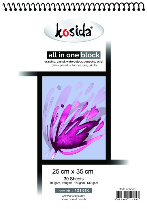 Kosida All In One Block 25x35cm 30 yaprak