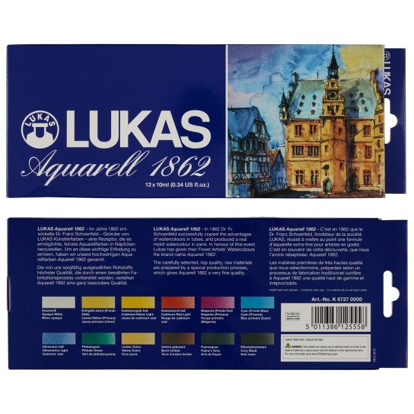 Lukas 1862 Aquarell Set 12x10 ml