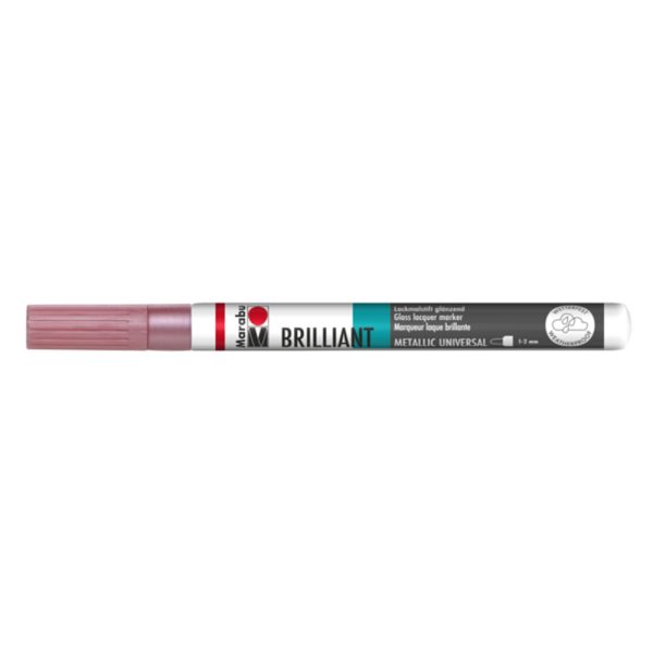 Marabu Brillant Marker 1-2mm Metallic Pink