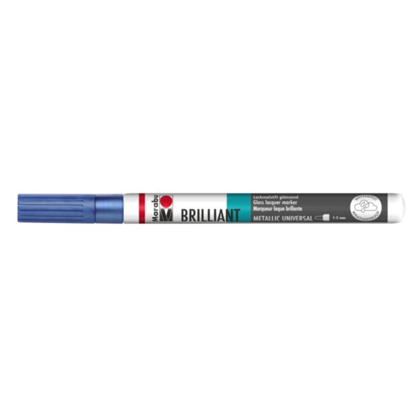 Marabu Brillant Marker 1-2mm Metallic Blue