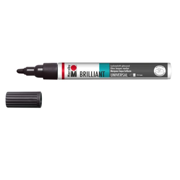 Marabu Brillant Marker 2-4mm Black