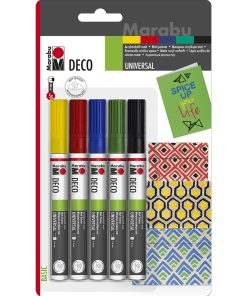 Marabu Deco Painter Marker Set 3-4 mm 5 Renk
