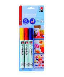 Marabu Glass Painter Set Kids 3 Renk