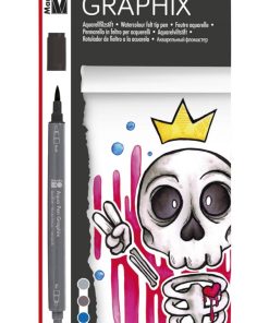 Marabu Aqua Pen Graphix King Of Bubblegum 6 Renk