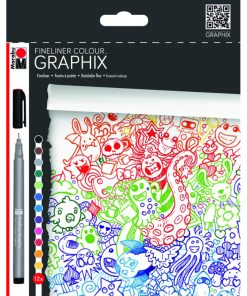 Marabu Fineliner Colour Graphix 12 Renk