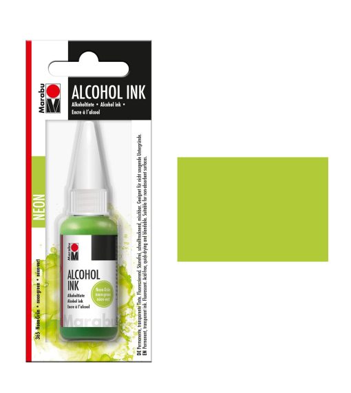 Marubu Alcohol Ink 20ml Neon Green