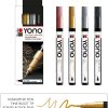 Marabu YONO Marker Set METAL, 4x1.5-3mm