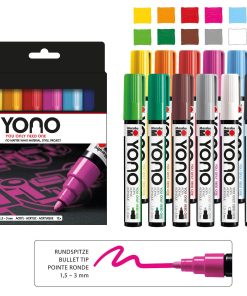 Marabu YONO Marker Set, 12x1.5-3mm