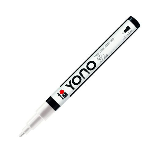 Marabu YONO Marker, White 070, 0.5-1.5mm