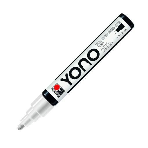 Marabu YONO Marker, White 070, 1.5-3mm