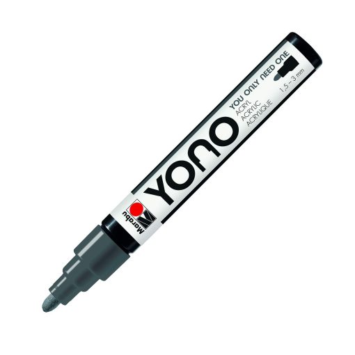 Marabu YONO Marker, Dark Grey 079, 1.5-3mm