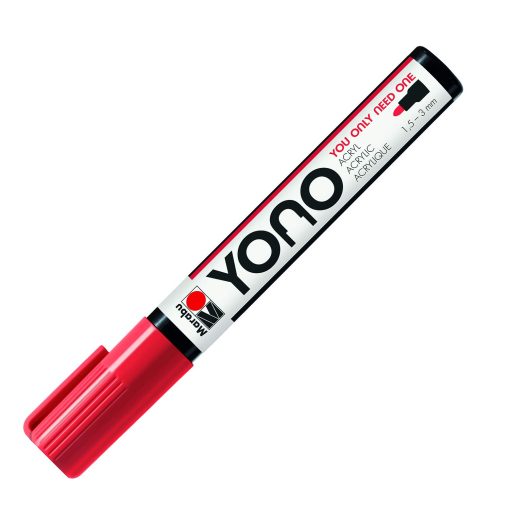 Marabu YONO Marker, Cherry 125, 1.5-3mm
