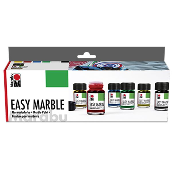 Marabu Easy Marble Ebru Boyası Seti 6 Renk