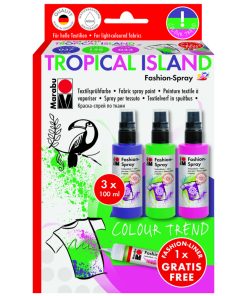 Marabu Fashion Spray Set 3 Renk Tropical Island