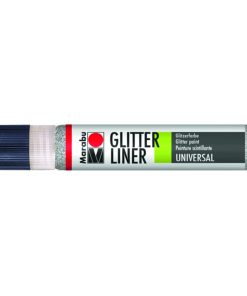 Marabu Glitter Liner 25ml Blisterli Silver