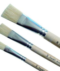 PonART 486-2 Kısa Sap Yassı Kıl Fırça