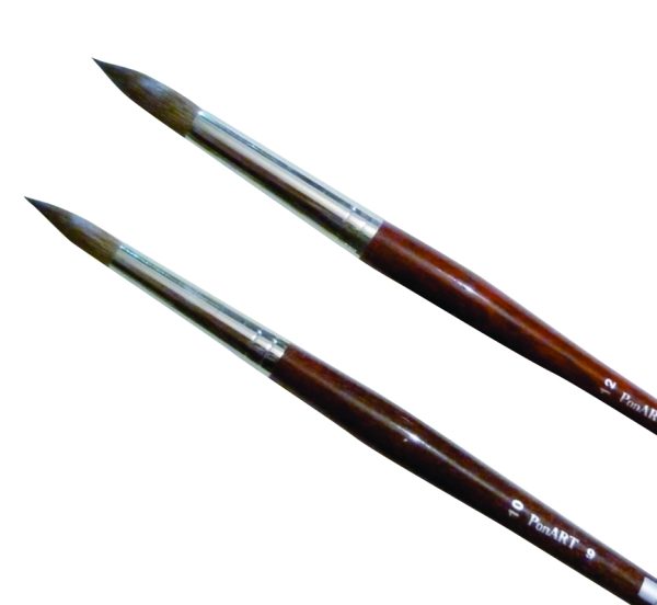 PonART 9-10 Saf Sincap Tüyü Suluboya Fırça