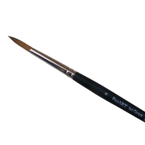 PonART 9301-6 Işıl Özışık Suluboya Fırça Kolinex