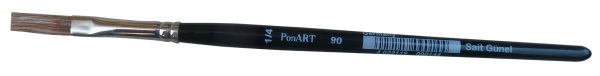 PonART 90-1 Açık Öküz Tüyü Yassı Suluboya Fırça