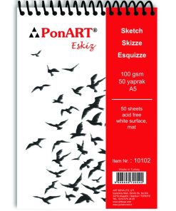 PonART Eskiz Blok 100gr A5 50 Yaprak