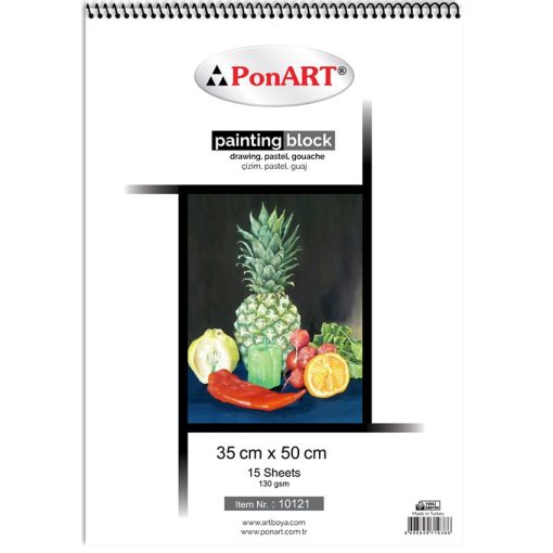 PonART DrawingPainting Blok 130gr 35x50cm 15Yaprak