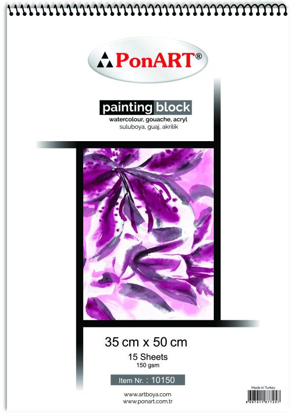 PonART Painting Blok 150 gr 35x50cm 15 Yaprak