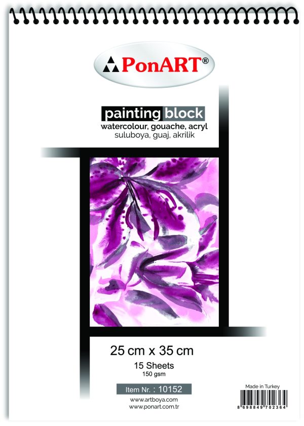 PonART Painting Blok 150 rg 25X35cmm 15 Yaprak