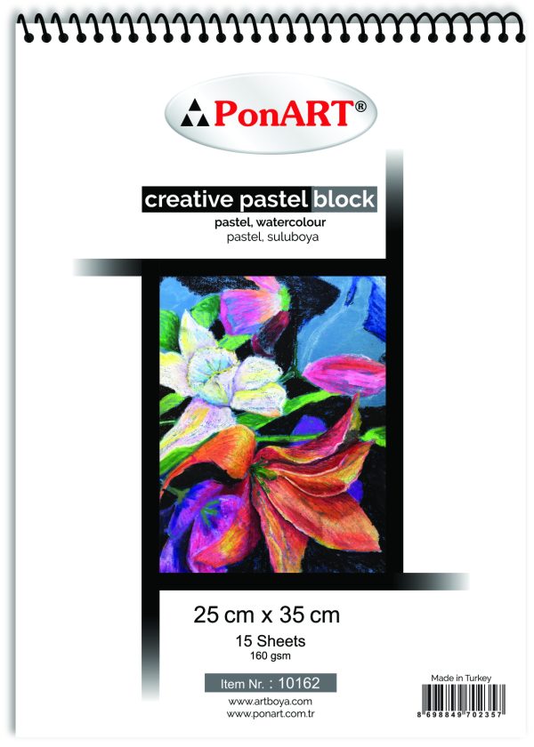 PonART Pastel Blok 160 gr 25x35cm 15 Yaprak