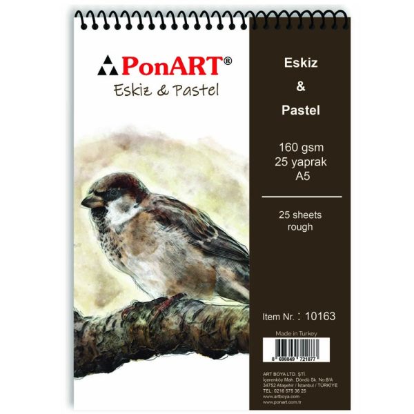 PonART Pastel Eskiz A5 25 Yaprak