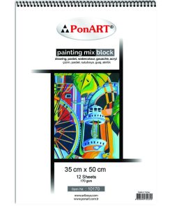 PonART Painting Mix Blok 170 gr 35x50cm 12 Yaprak