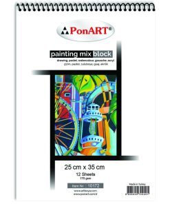 PonART Painting Mix 170 gr 25x35cm 12 Yaprak