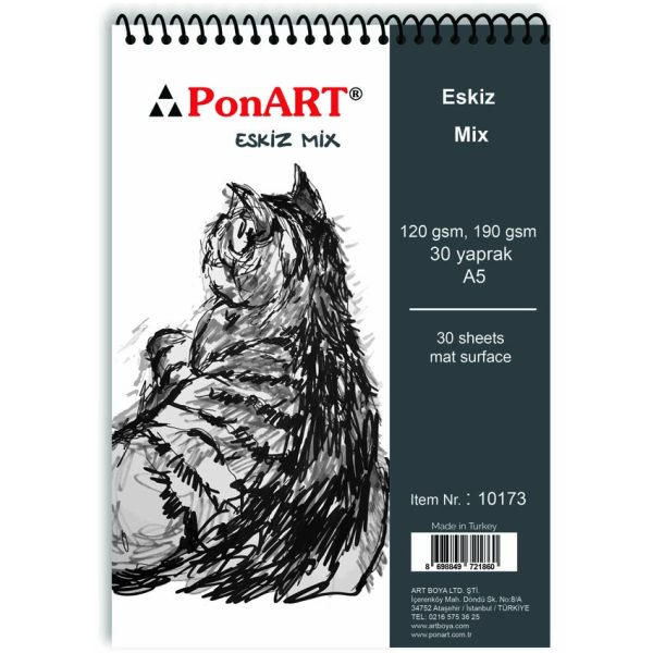 PonART Eskiz Mix A5 30 Yaprak