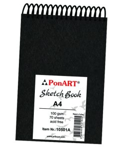 PonART Skecth Book 100gr A4 70 Yaprak (Üst spiral)