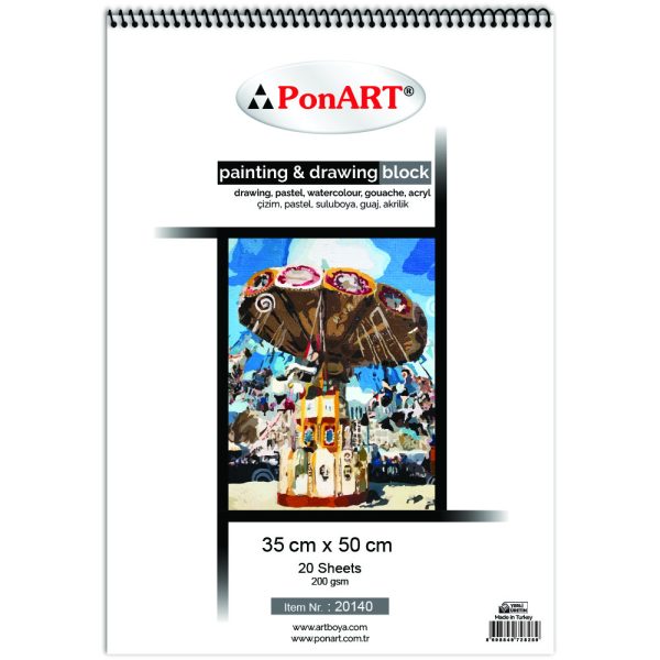 PonART PaintingDrawing Block 35x50cm