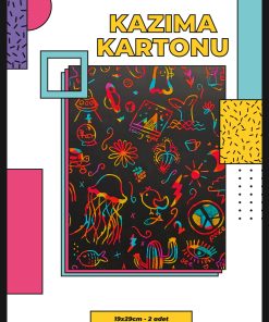 PonART Kazıma Kartonu,2 Adet, 20x29,5cm