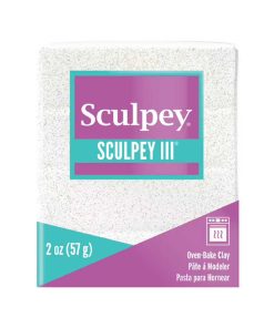 Sculpey III Polimer Kil Beyaz Glitter 57gr