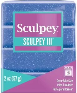Sculpey III Polimer Kil Mavi Glitter 57gr