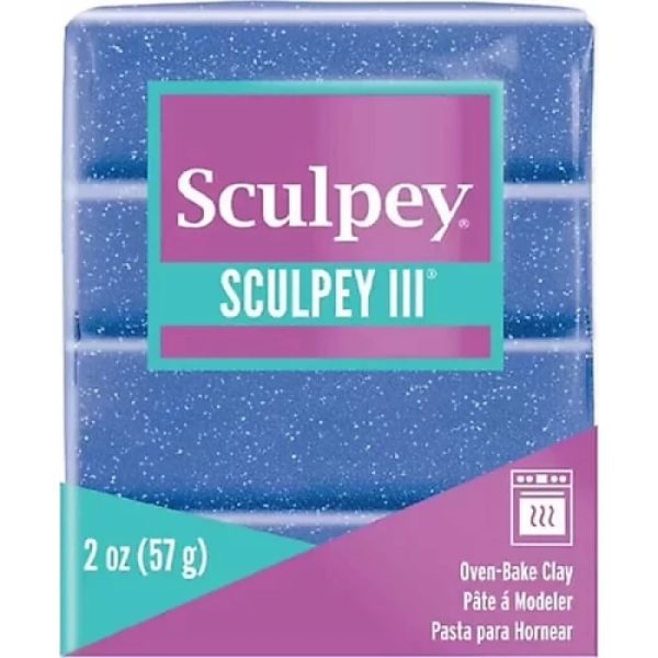 Sculpey III Polimer Kil Mavi Glitter 57gr