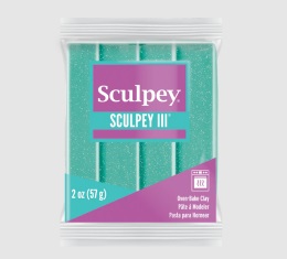 Sculpey III Polimer Kil Turkuaz Glitter 57gr