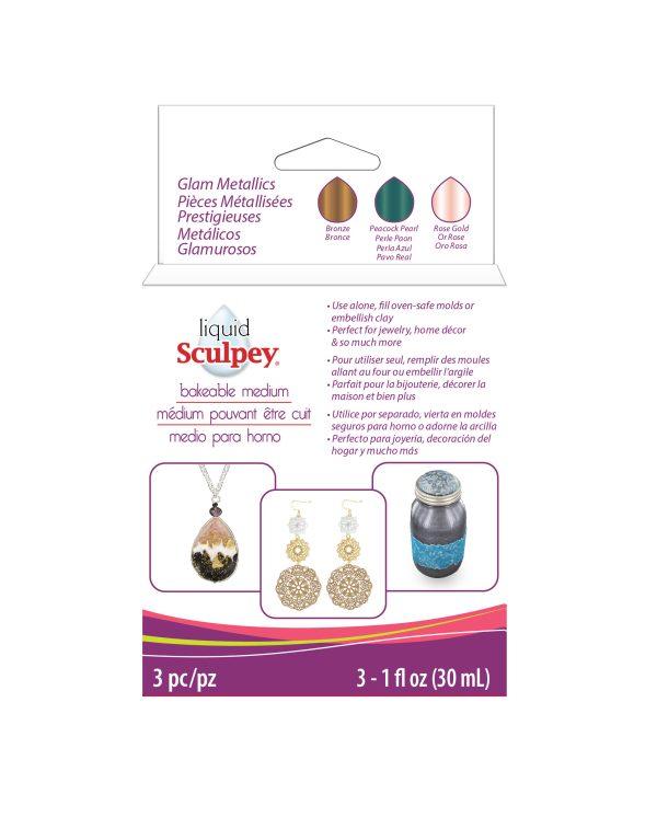 Sculpey Liquid Polimer Kil Işıltılı Metalik 3x29ml