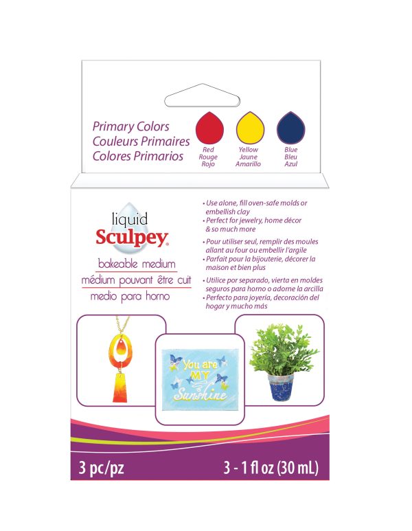 Sculpey Liquid Polimer Kil Primary 3x29ml