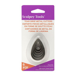 Sculpey Gözyaşı Şeklinde Kesici 6 Parça
