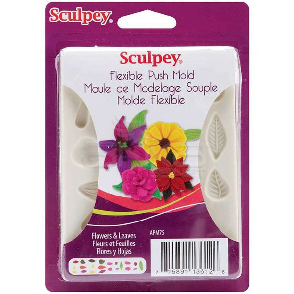 Sculpey Silikon Kalıp-Çiçek ve Yaprak