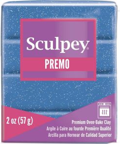 Sculpey Premo Polimer Kil 57gr Simli Mavi