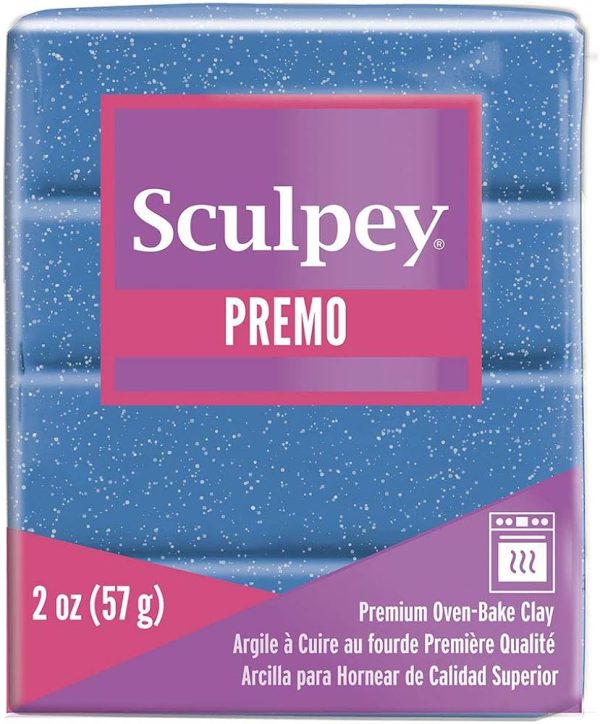 Sculpey Premo Polimer Kil 57gr Simli Mavi