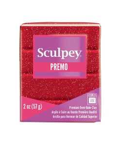 Sculpey Premo Polimer Kil 57gr Simli Kırmızı